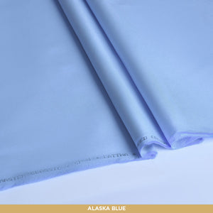 Sp-4 Alaska Blue Unstitched-Summer'24 Master Fabric Alaska Blue 100% COTTON LATHA Length-4.50 Meter Width-52 Inches+