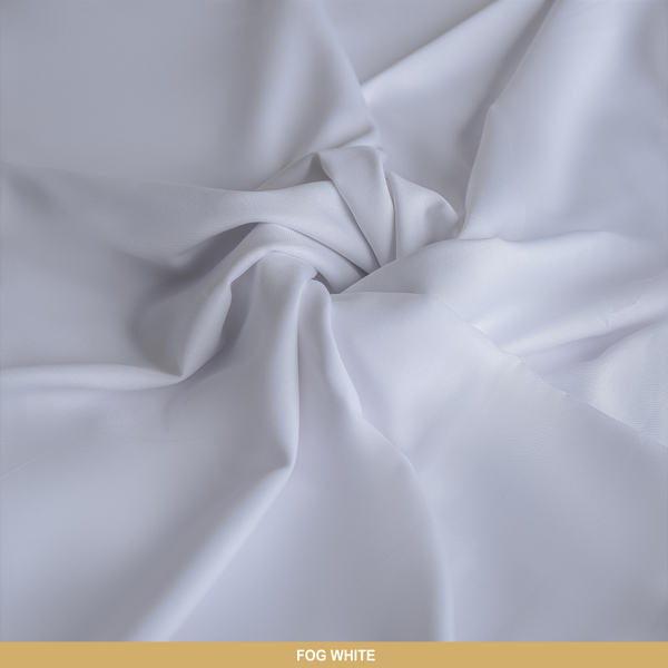 BELO Unstitched-Summer'22 Master Fabric Fog White Wash & Wear Length-4.25M Width-56 Inches+