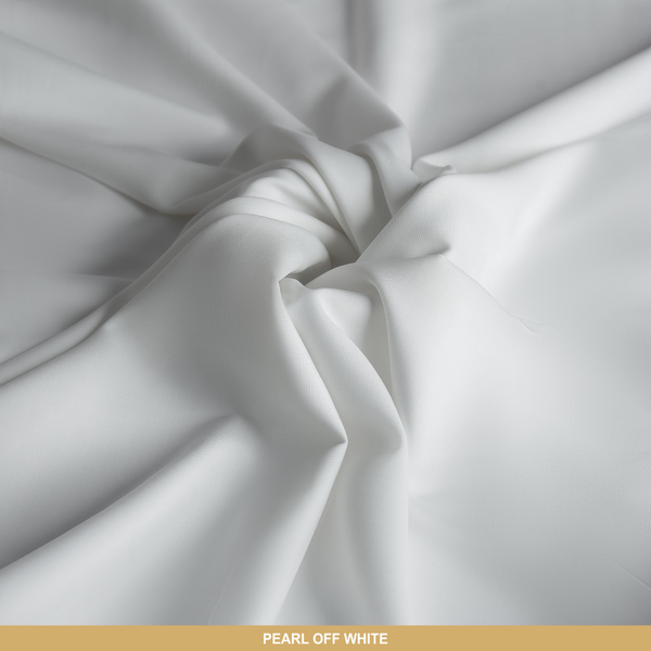BELO Unstitched-Summer'22 Master Fabric Pearl Offwhite Wash & Wear Length-4.25M Width-56 Inches+
