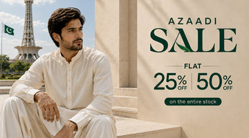 Master Fabrics Azadi Sale 2026: Flat 25% & 50% Off Unstitched Fabric & Suits