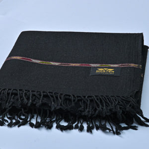 MLS-32-AUSTRALIAN WOOL Shawl'24 Master Fabric Black-555  