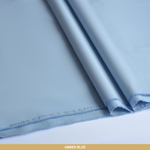 Sp-4 Amber Blue Unstitched-Summer'24 Master Fabric Amber Blue 100% COTTON LATHA Length-4.5M Width-52 Inches+