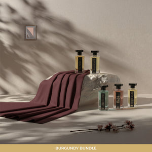 Plush Wash & Wear — Burgundy (Fabric + 100 ML Fragrance) Bundles Master Fabric