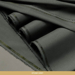 MF BASIC NUMBER 3 Winter'26 Master Fabric Stone Grey Blended Suiting Length 4.25 Meter Width-56 Inches