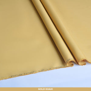 Sp-4 Gold Khaki Unstitched-Summer'24 Master Fabric Gold Khaki 100% COTTON LATHA Length-4.5M Width-52 Inches+