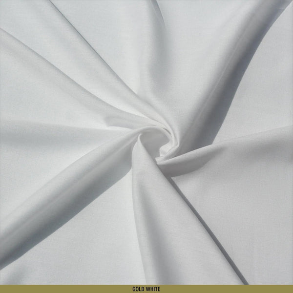 Style Unstitched-Summer'22 Master Fabric Gold White Wash & Wear Length-4.25M Width-56 Inches+