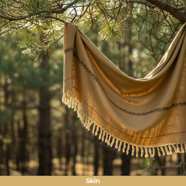 SUPER WOOL BLENDED Winter'25 Shawl Master Fabric Skin Australian Wool Width 1.5 Meter Lenth 2.5 Meter