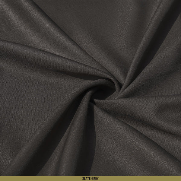 Style Unstitched-Summer'22 Master Fabric Slate Grey Wash & Wear Length-4.25M Width-56 Inches+