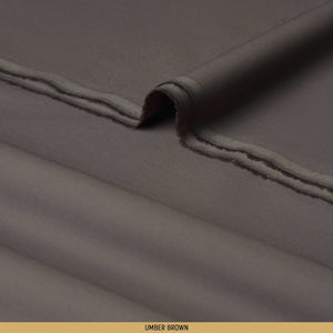 Plush-Umber Brown  Master Fabric Umber Brown Wash & Wear Length-4.25M Width-56M Inches+
